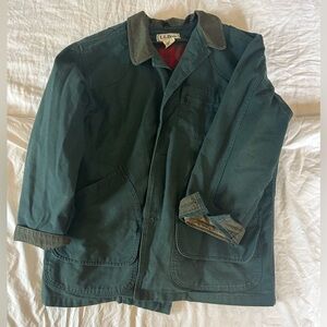Vintage L.L. Bean Men's Dark Green Barn Jacket